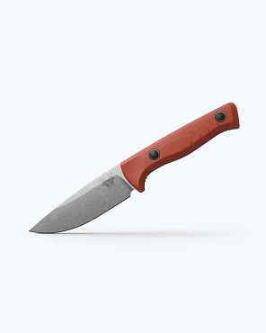 Benchmade SlipRidge Fixed Rust Orange Drop-Point