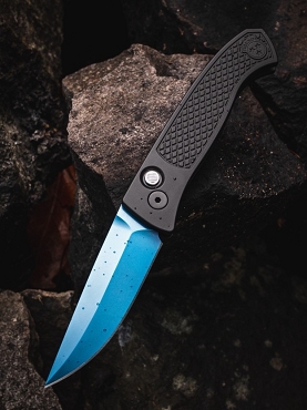 Protech Brend Classic Auto Sapphire Blue Blade Magnacut